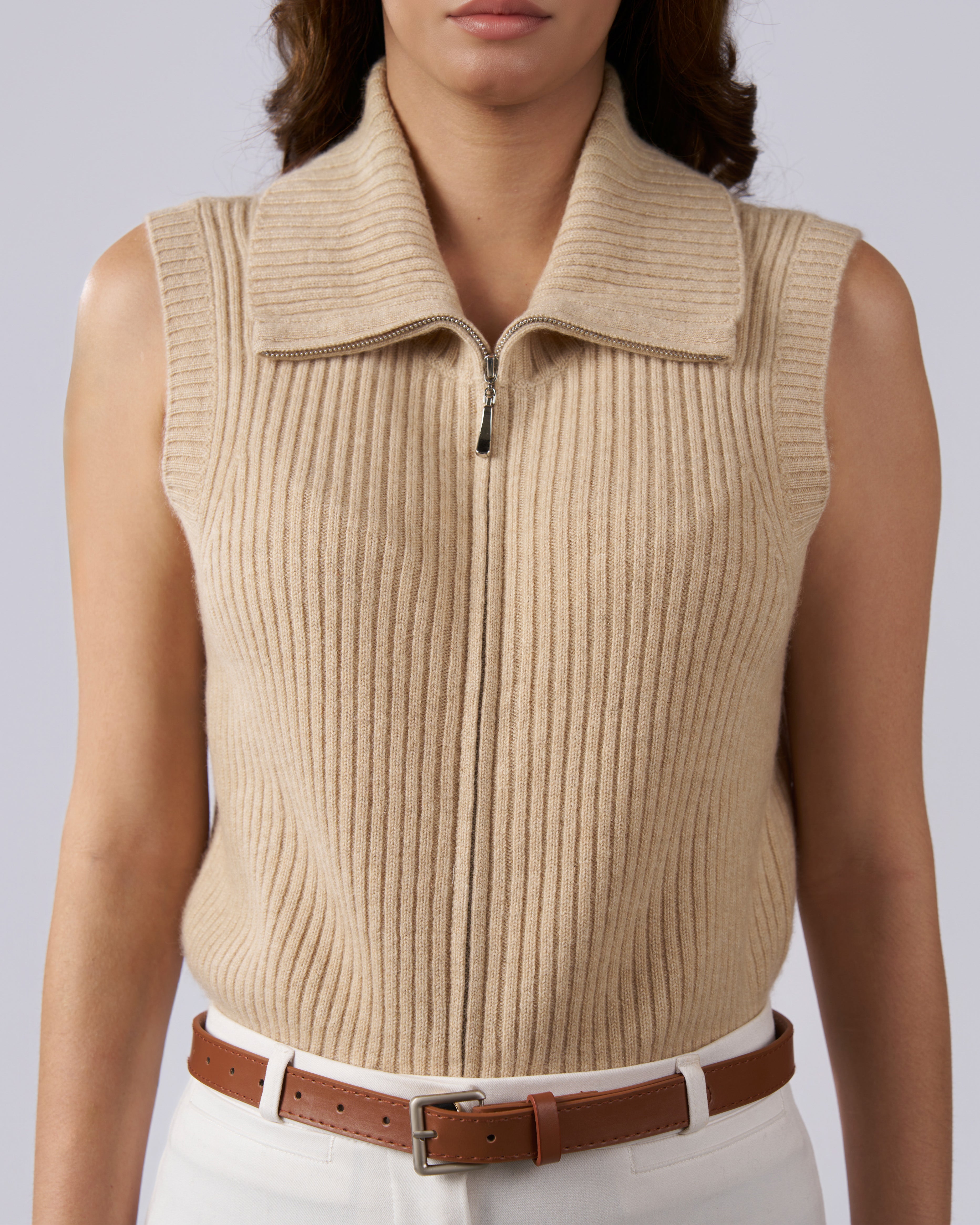 The Sabbia Cashmere Zip-Up