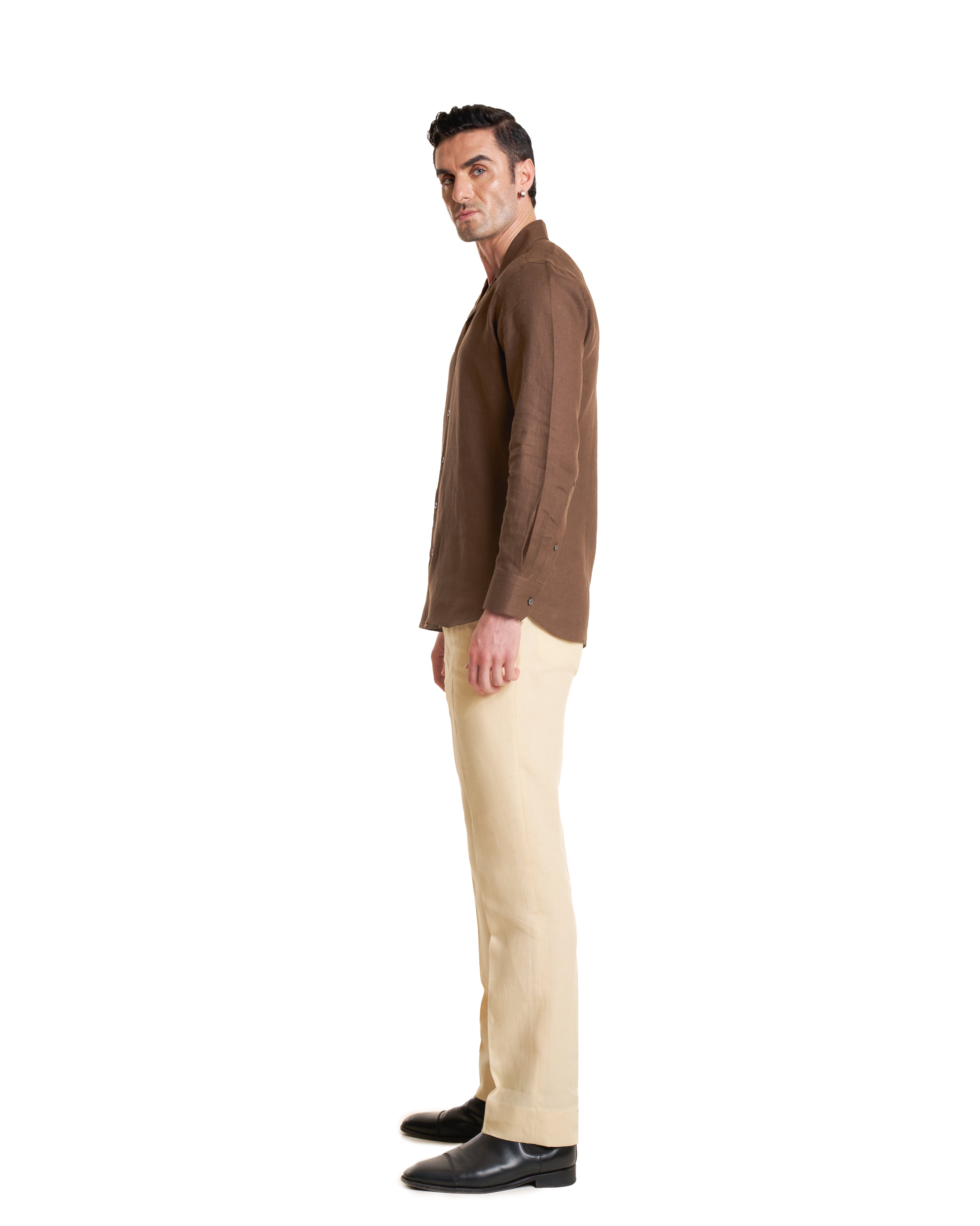 The Cuban Collar Irish Linen Shirt