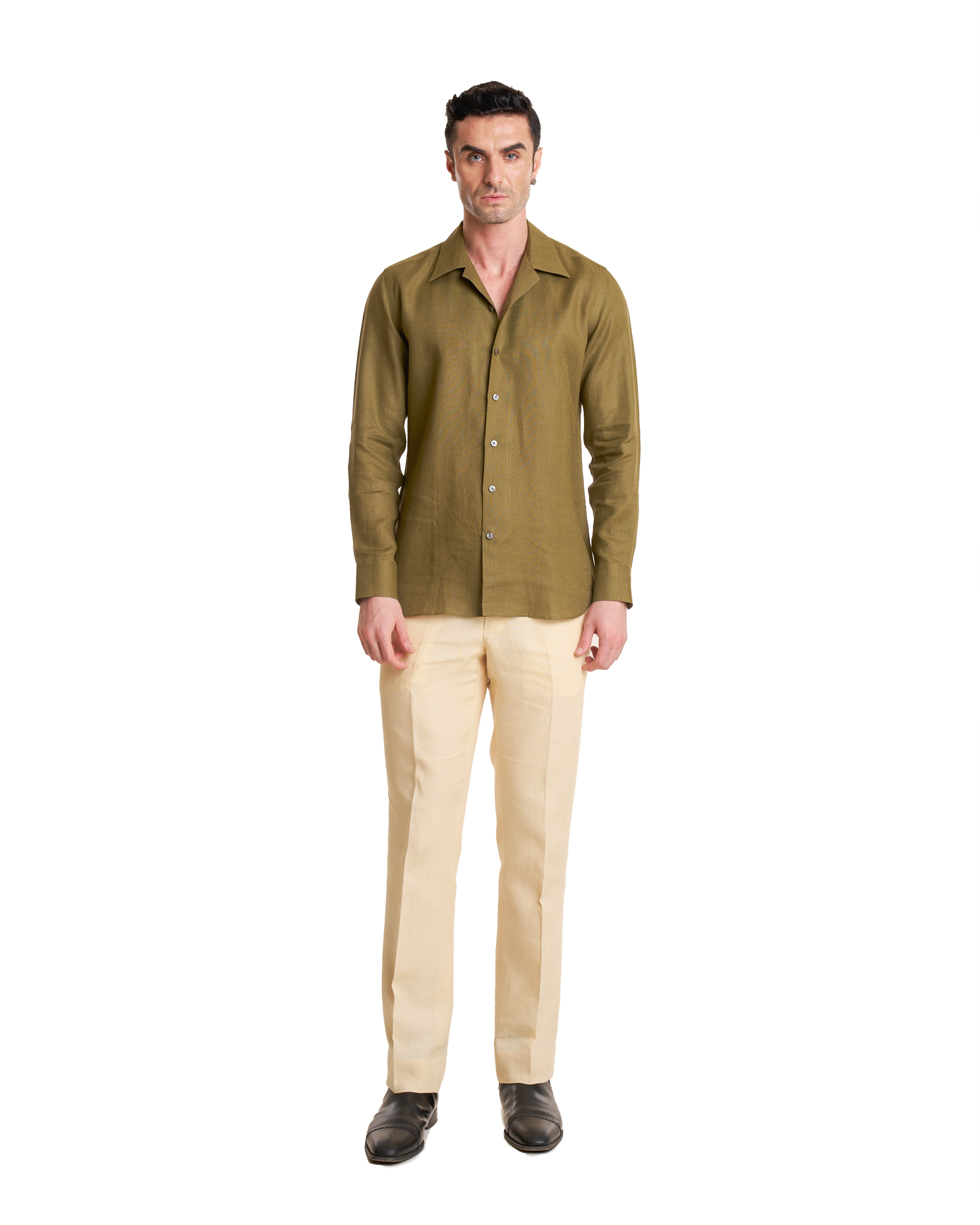 The Cuban Collar Irish Linen Shirt