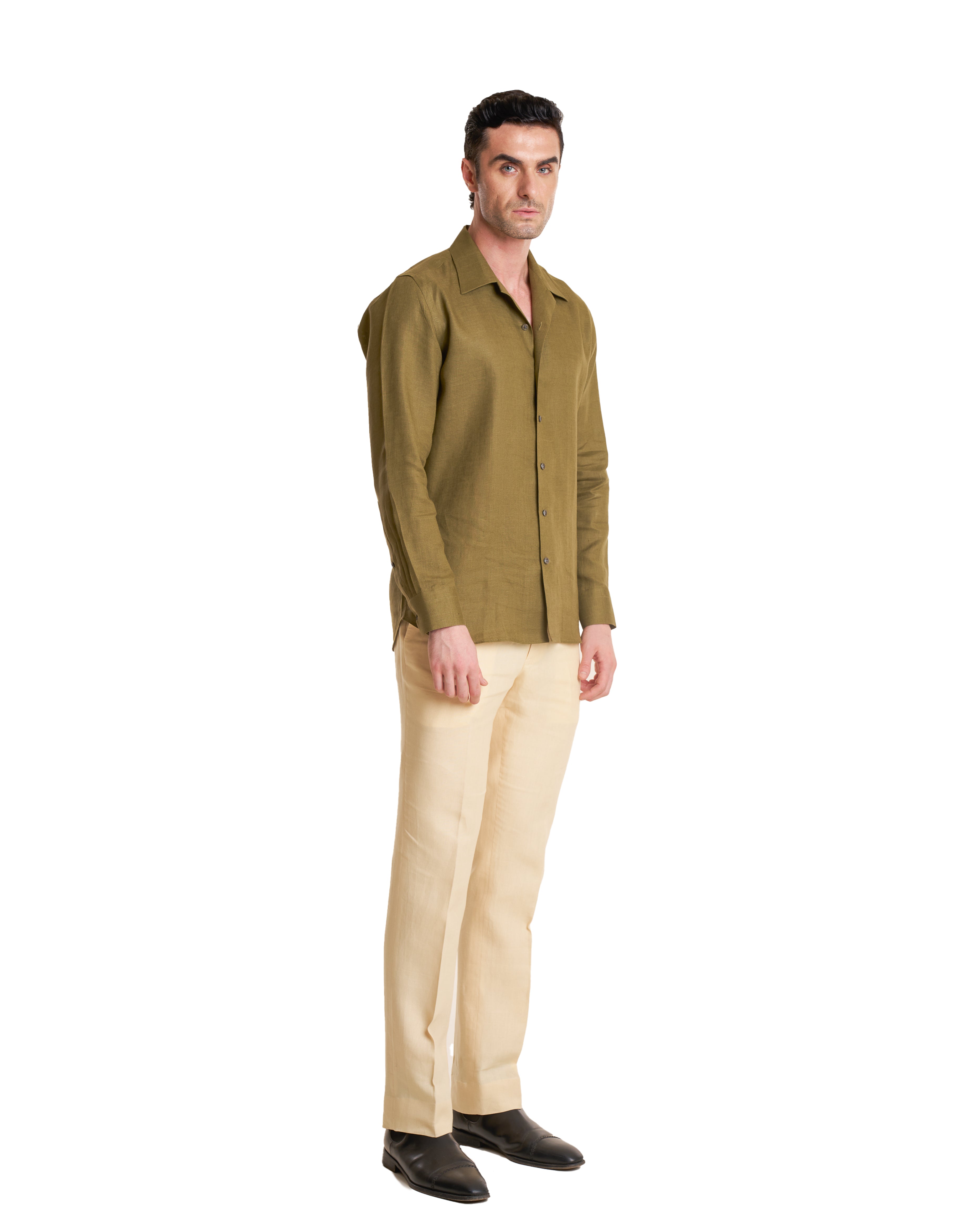 The Cuban Collar Irish Linen Shirt